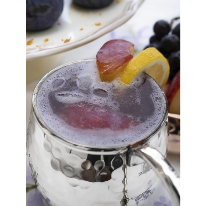 BAKIR KUPA BARDAK TOMBUL ÇEKİÇ DÖVME MODEL GÜMÜŞ RENK