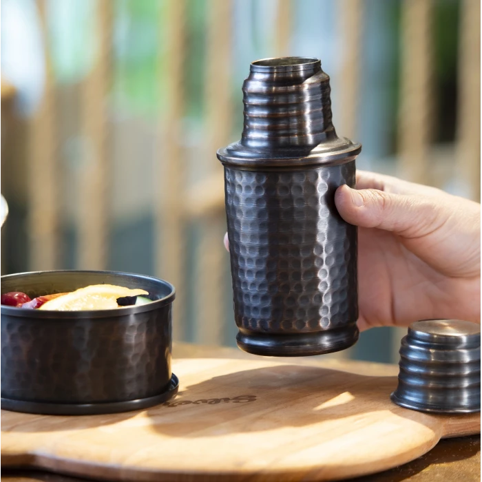 BAKIR MATARA ÇEKİÇ DÖVME KÜÇÜK BOY OKSİTLİ BAKIR RENK