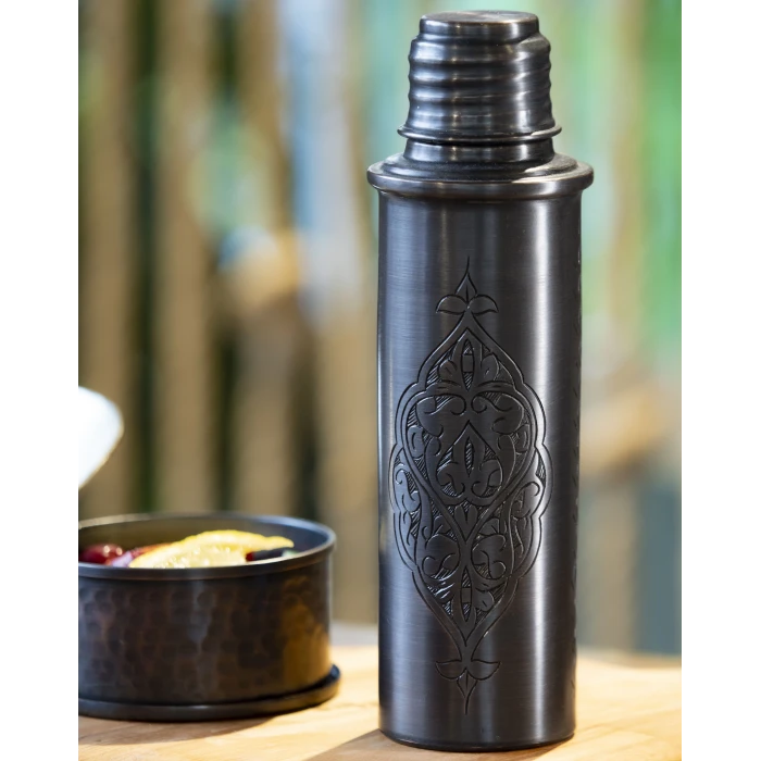 BAKIR MATARA İŞLEMELİ BÜYÜK BOY OKSİT BAKIR RENK