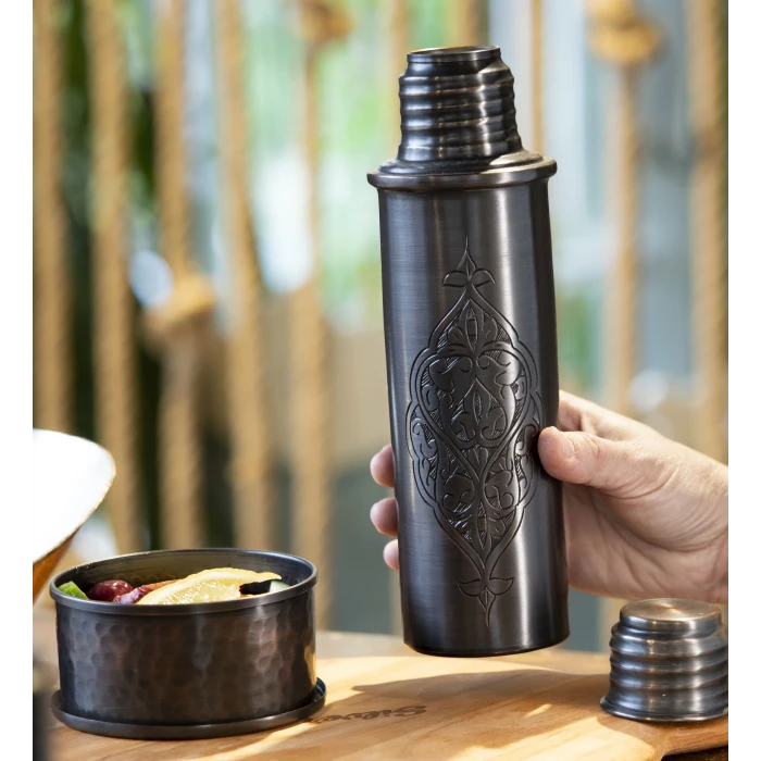 BAKIR MATARA İŞLEMELİ BÜYÜK BOY OKSİT BAKIR RENK