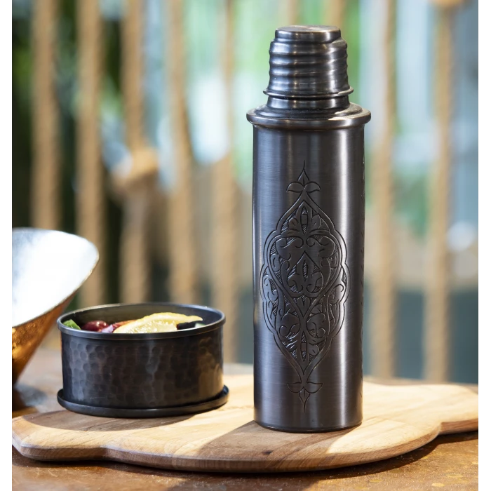 BAKIR MATARA İŞLEMELİ BÜYÜK BOY OKSİT BAKIR RENK