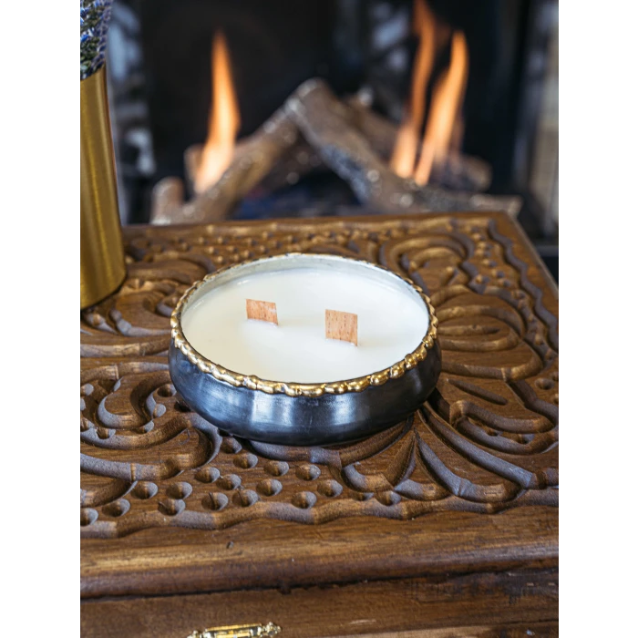 BAKIR KASELİ SOYA MUMU ERİTME DETAYLI MODEL OKSİT BAKIR RENK