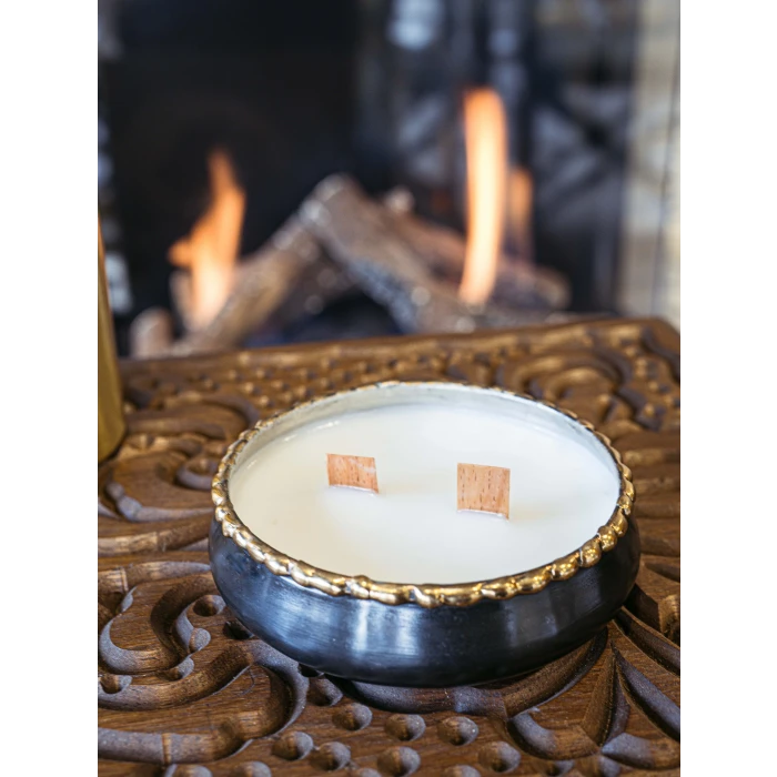 BAKIR KASELİ SOYA MUMU ERİTME DETAYLI MODEL OKSİT BAKIR RENK