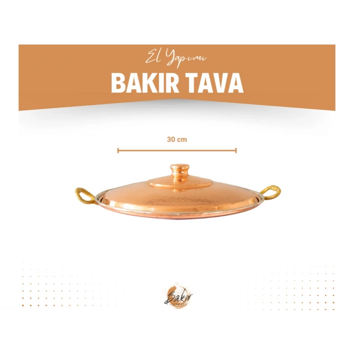 BAKIR SAC TAVA 30CM