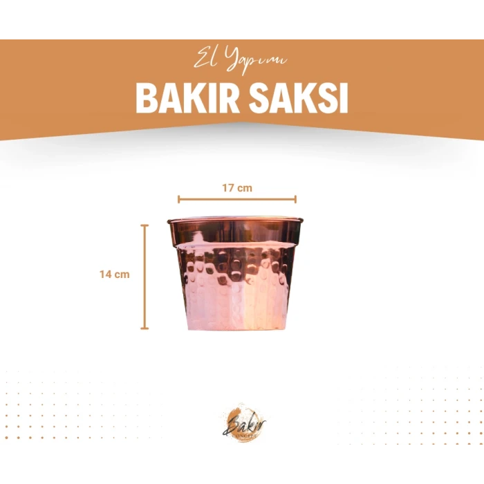 BAKIR SAKSI ÇEKİÇ DÖVMELİ BAKIR RENK
