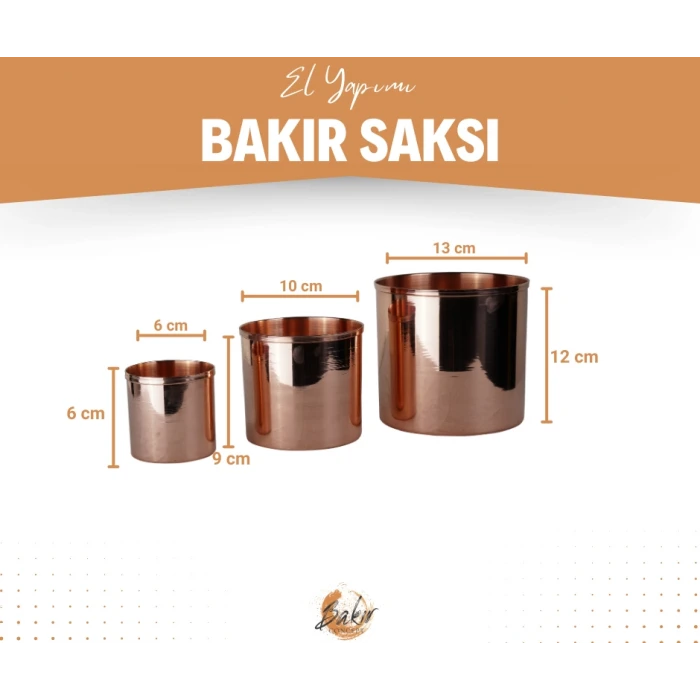 BAKIR SAKSI TAKIMI 3LÜ BAKIR RENK