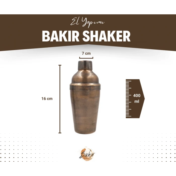 BAKIR SHAKER NOKTALI DESENLİ OKSİTLİ BAKIR RENK NO1