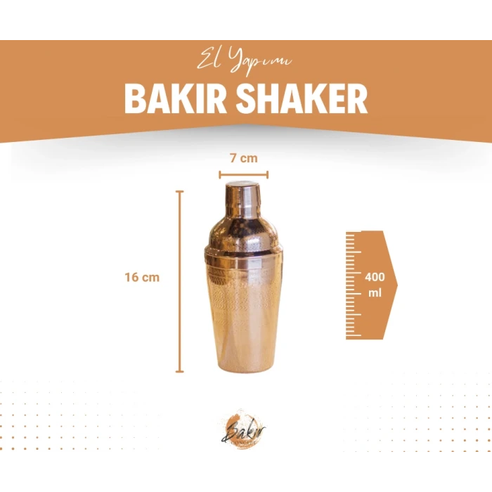 BAKIR SHAKER NOKTALI DESENLİ PARLAK BAKIR RENK NO 1