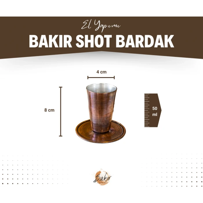 BAKIR SHOT BARDAĞI MEKSİKA MODEL OKSİT RENK 2Lİ