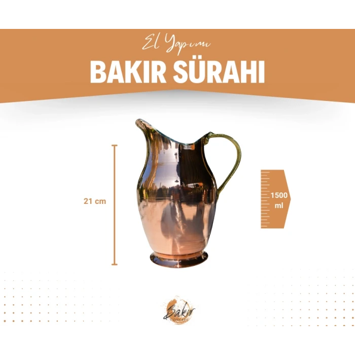 BAKIR SÜRAHİ ANTALYA MODEL BAKIR RENK