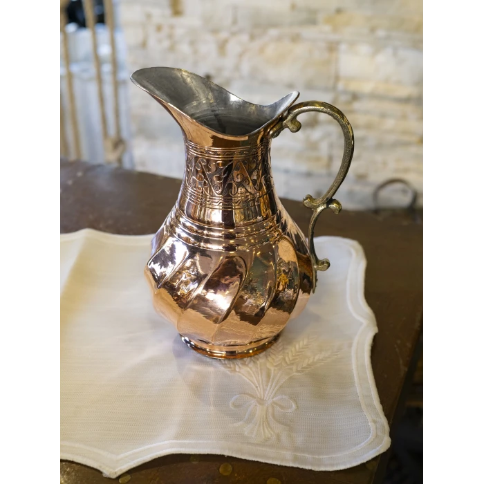 BAKIR SÜRAHİ ANTEP MODEL BAKIR RENK