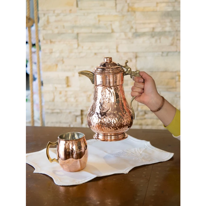 BAKIR SÜRAHİ DESENLİ MODEL BAKIR RENK