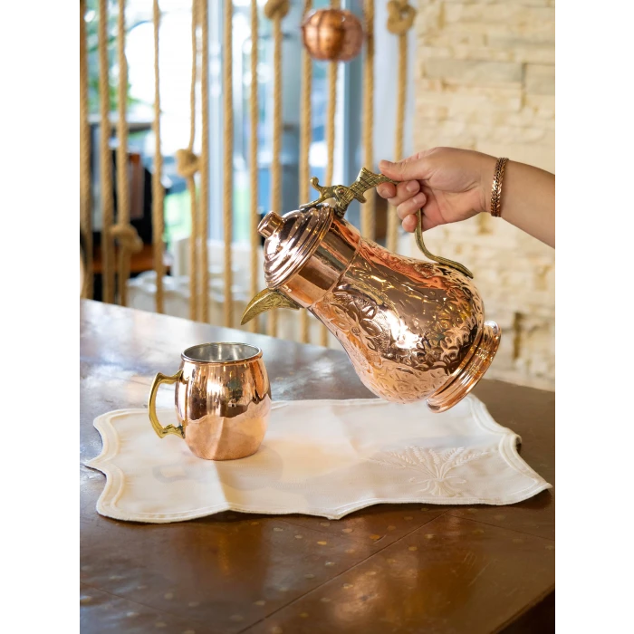 BAKIR SÜRAHİ DESENLİ MODEL BAKIR RENK