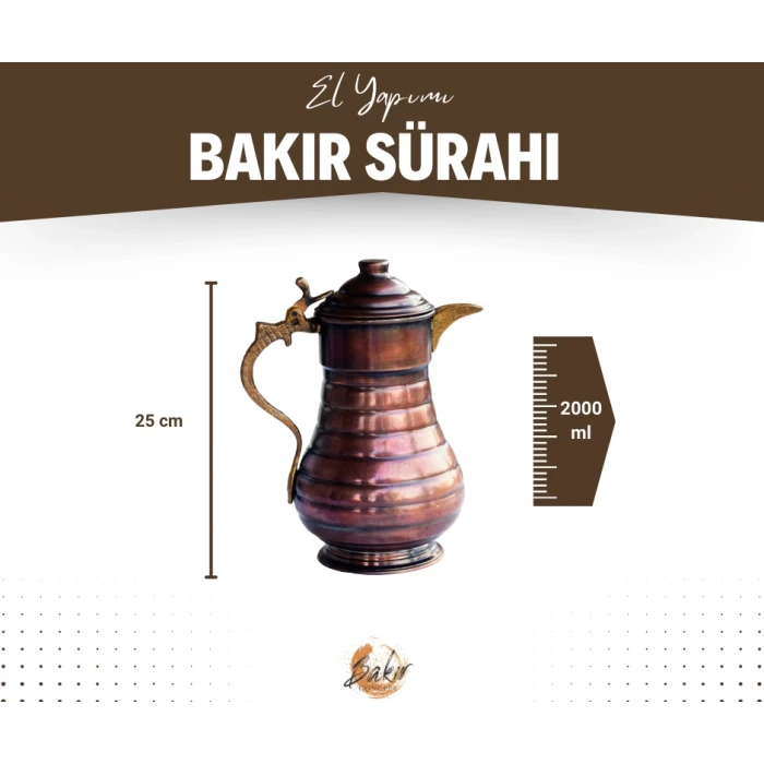 BAKIR SÜRAHİ DİLİMLİ MODEL OKSİT RENK