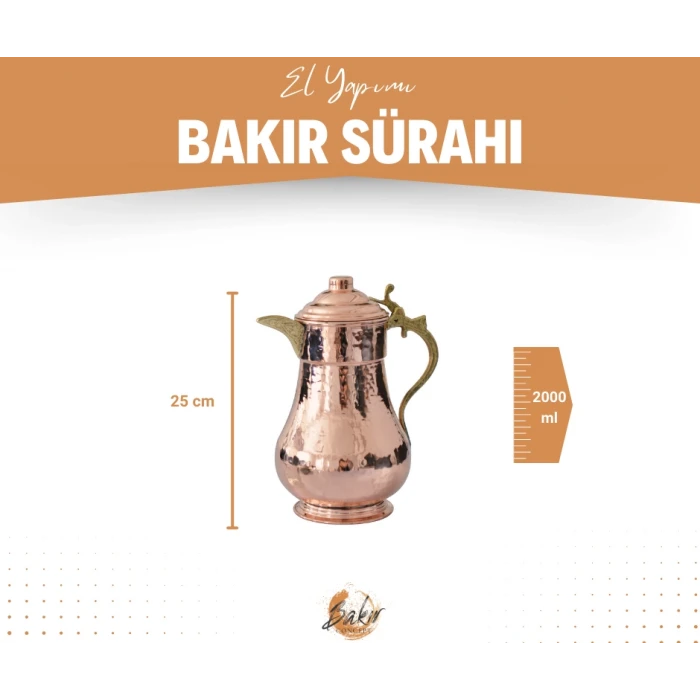 BAKIR SÜRAHİ KAPAKLI MODEL