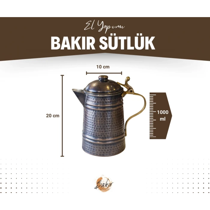 BAKIR SÜTLÜK ÇEKİÇ DÖVME OKSİT RENK