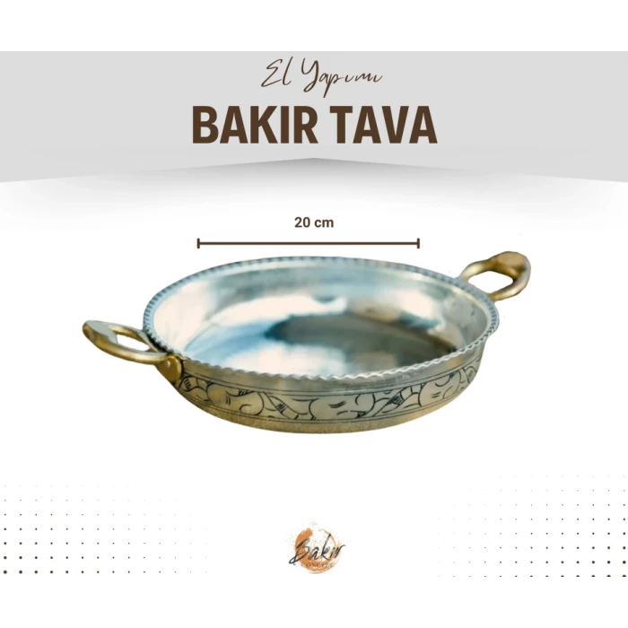 BAKIR TAVA OYMA NAKIŞLI FIRFIRLI MODEL 20CM