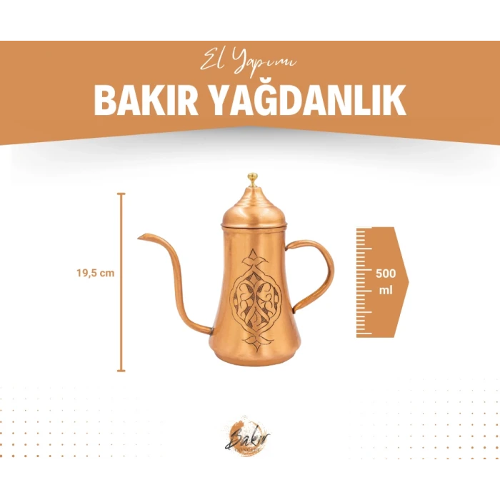 BAKIR YAĞDANLIK OTANTİK İŞLEMELİ MODEL MAT BAKIR RENK NO2