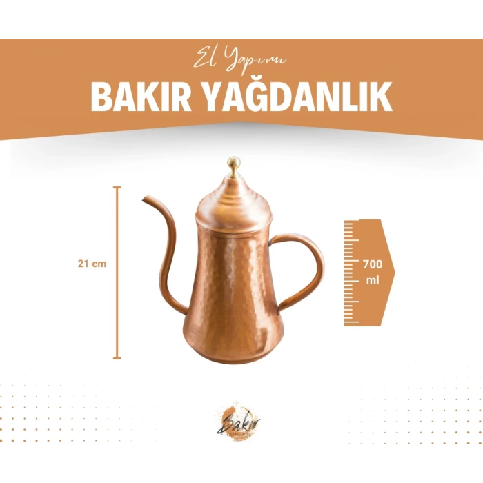 BAKIR YAĞDANLIK OTANTİK MODEL MAT BAKIR RENK NO3