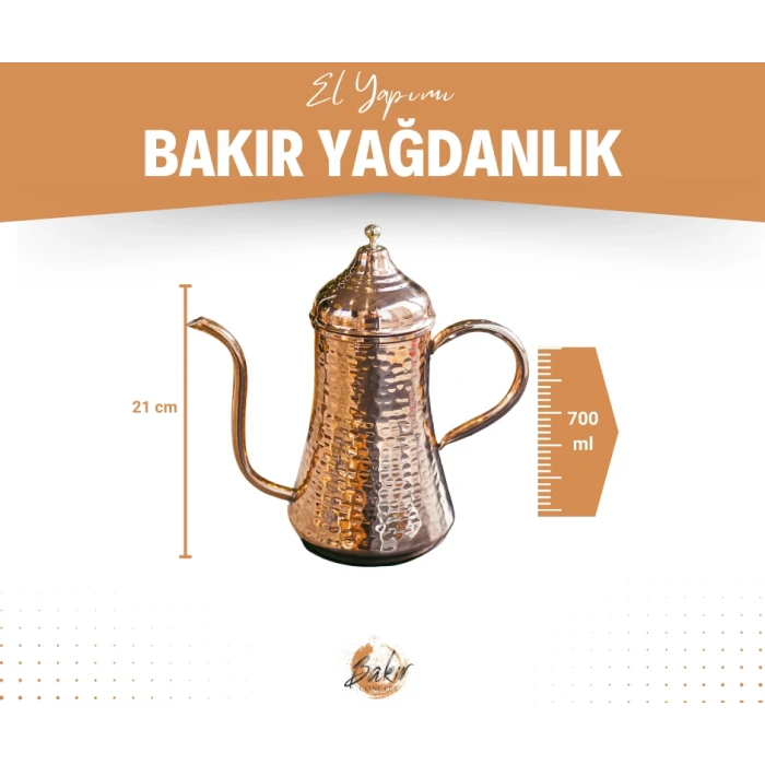 BAKIR YAĞDANLIK OTANTİK MODEL PARLAK BAKIR NO3