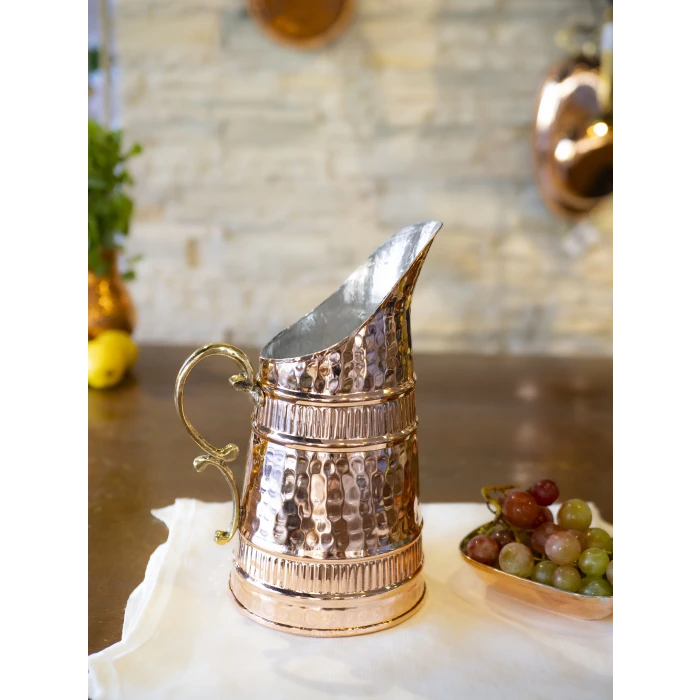 BAKIR SÜRAHİ BOZA MODEL PARLAK BAKIR RENK