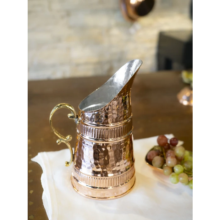 BAKIR SÜRAHİ BOZA MODEL PARLAK BAKIR RENK