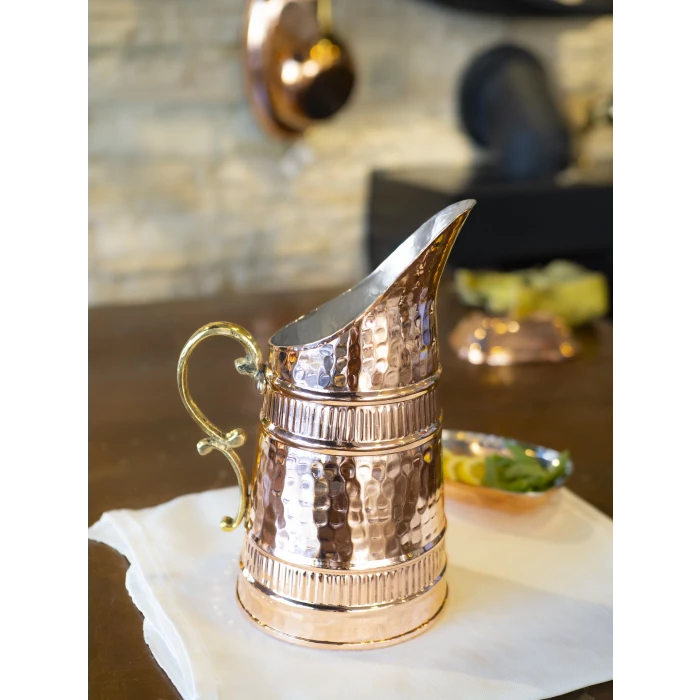 BAKIR SÜRAHİ BOZA MODEL PARLAK BAKIR RENK