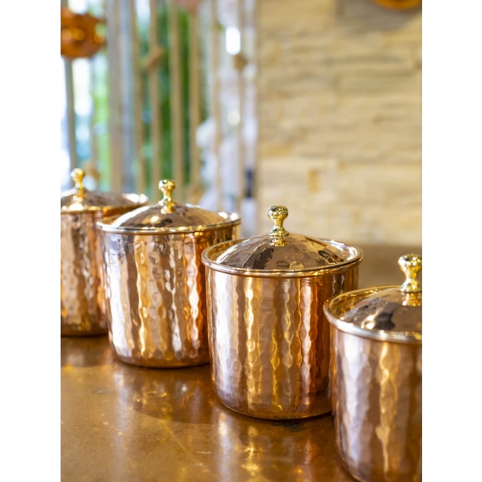 BAKIR BAHARAT TAKIMI ÇEKİÇ DÖVMELİ BAKIR RENK (4LÜ)