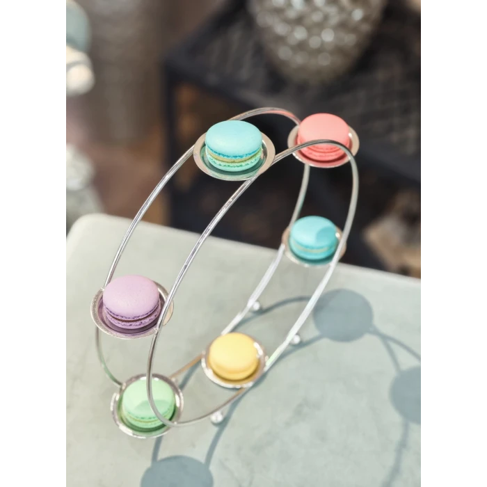 GÜMÜŞ KAPLAMA DÖNME DOLAP MAKARONLUK