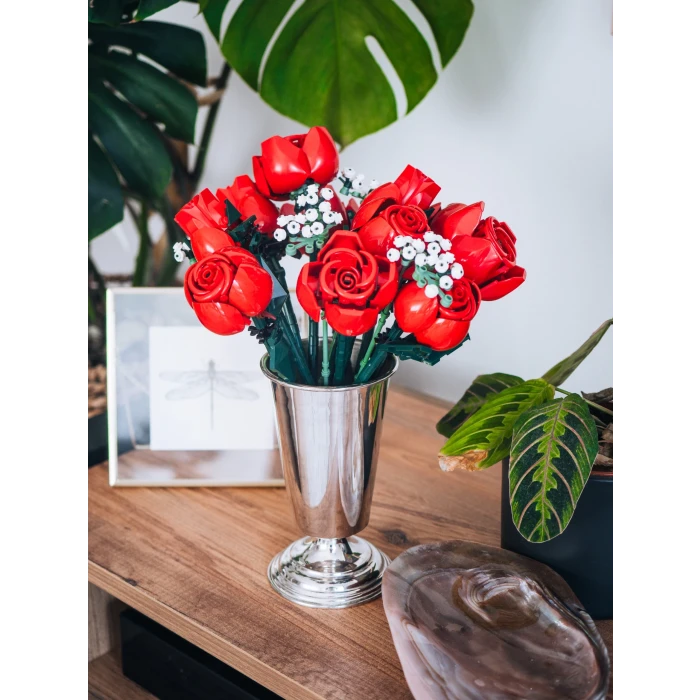 GÜMÜŞ KAPLAMA KAŞIKLIK TEK HAZNELİ , VAZO