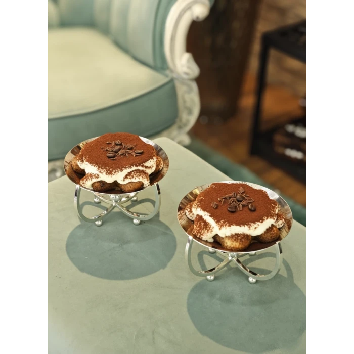 GÜMÜŞ KAPLAMA STANDLI SUNUMLUK