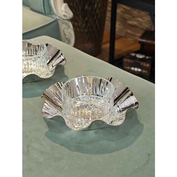 GÜMÜŞ KAPLAMA SUNUMLUK MARUL KASE MODELİ