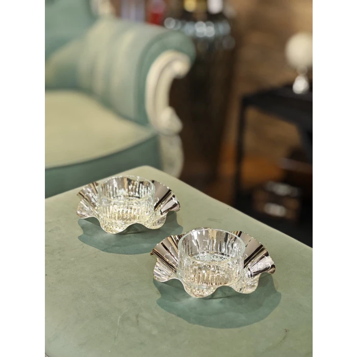 GÜMÜŞ KAPLAMA SUNUMLUK MARUL KASE MODELİ