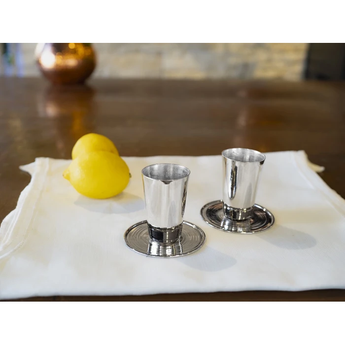 BAKIR SHOT BARDAĞI MEKSİKA GÜMÜŞ RENK 6LI SET(12 PARÇA)