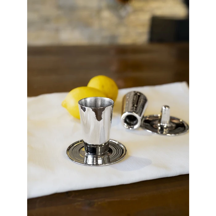 BAKIR SHOT BARDAĞI MEKSİKA GÜMÜŞ RENK 6LI SET(12 PARÇA)