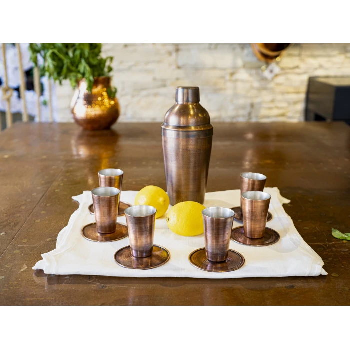 BAKIR SHOT BARDAĞI MEKSİKA MODEL OKSİT RENK 2Lİ