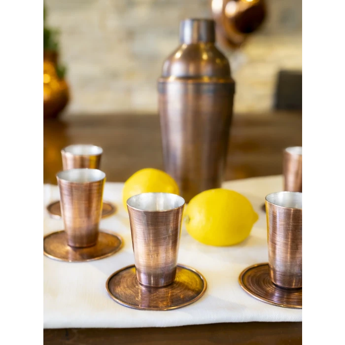 BAKIR SHOT BARDAĞI MEKSİKA MODEL OKSİT RENK 2Lİ