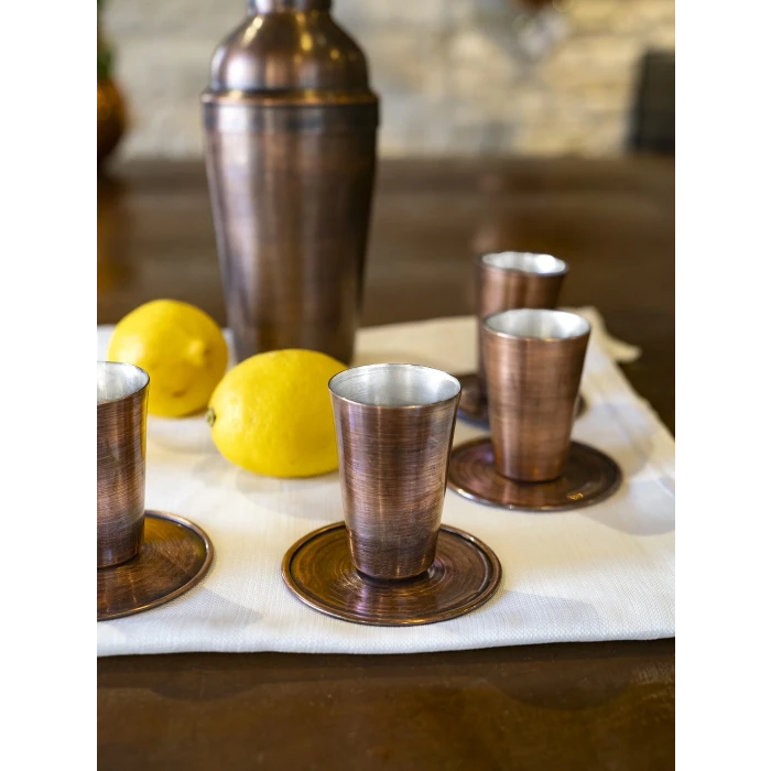 BAKIR SHOT BARDAĞI MEKSİKA MODEL OKSİT RENK 2Lİ