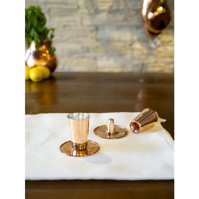 BAKIR SHOT BARDAĞI MEKSİKA MODEL BAKIR RENK 6LI SET(12 PARÇA)