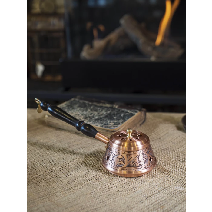 BAKIR BUHURDANLIK İŞLEMELİ MODEL BAKIR RENK