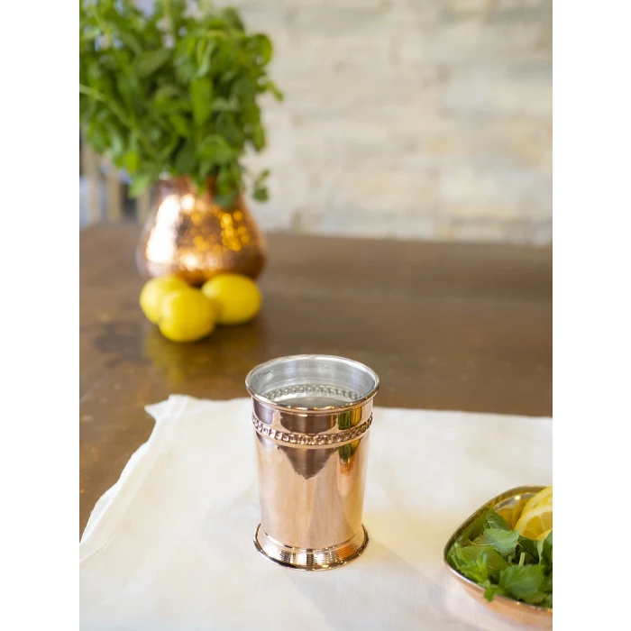 Bakır Bardak Julep Kokteyl Model Bakır Renk