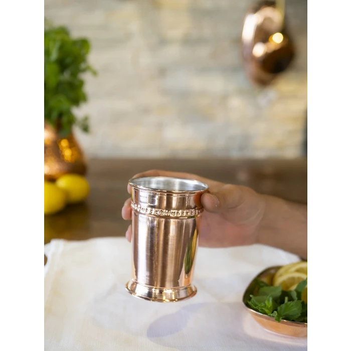 Bakır Bardak Julep Kokteyl Model Bakır Renk