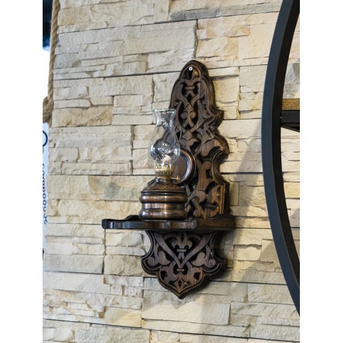 BAKIR GAZ LAMBASI KÜÇÜK BOY OKSİTLİ BAKIR RENK