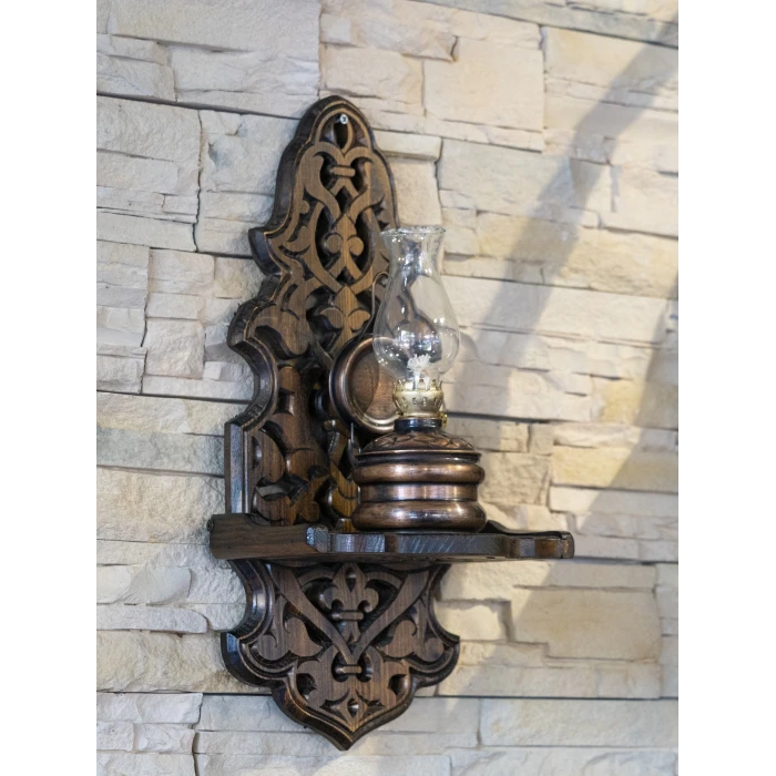 BAKIR GAZ LAMBASI KÜÇÜK BOY OKSİTLİ BAKIR RENK