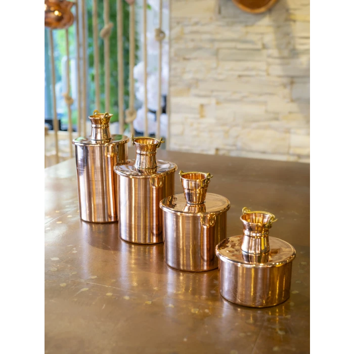 Bakır Baharat Seti Objeli Model 4lü Bakır Renk