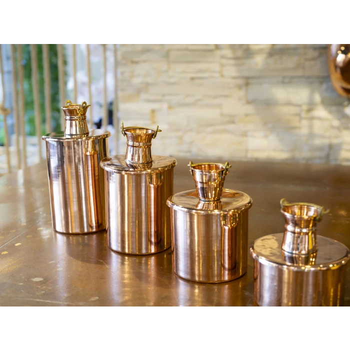 Bakır Baharat Seti Objeli Model 4lü Bakır Renk