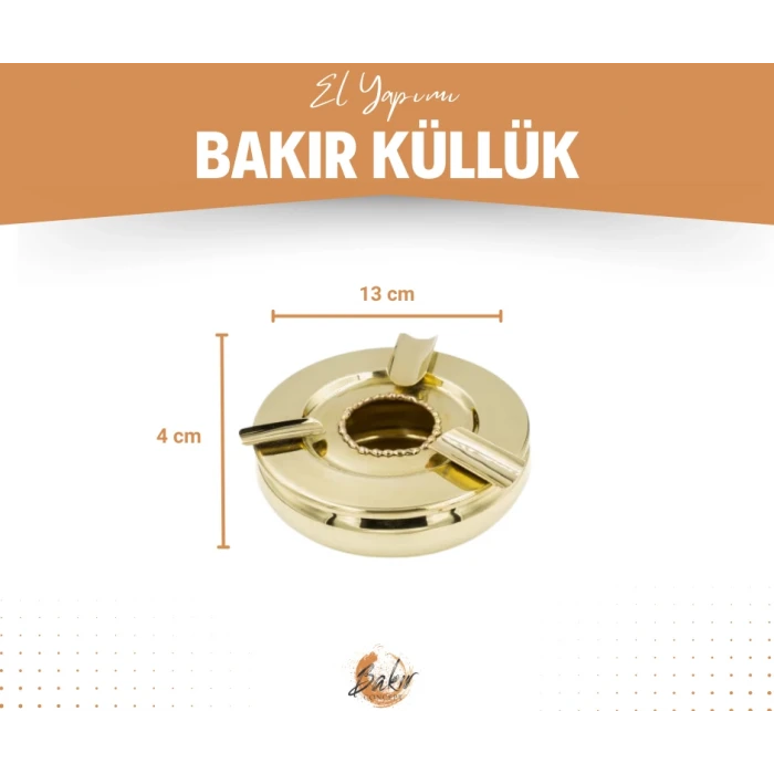 Pirinç Puro Küllük Lüks Eritmeli Model No:1 Gold Renk