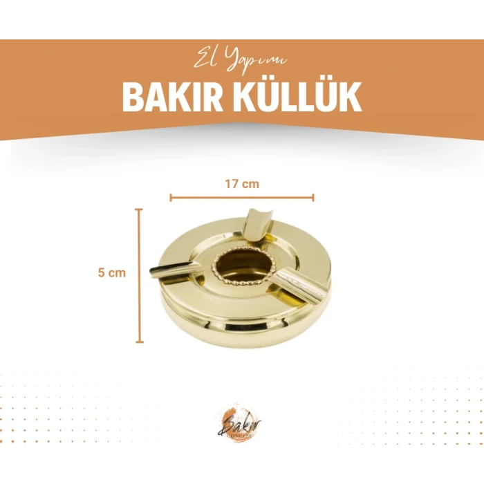Pirinç Puro Küllük Lüks Eritmeli Model No:3 Gold Renk