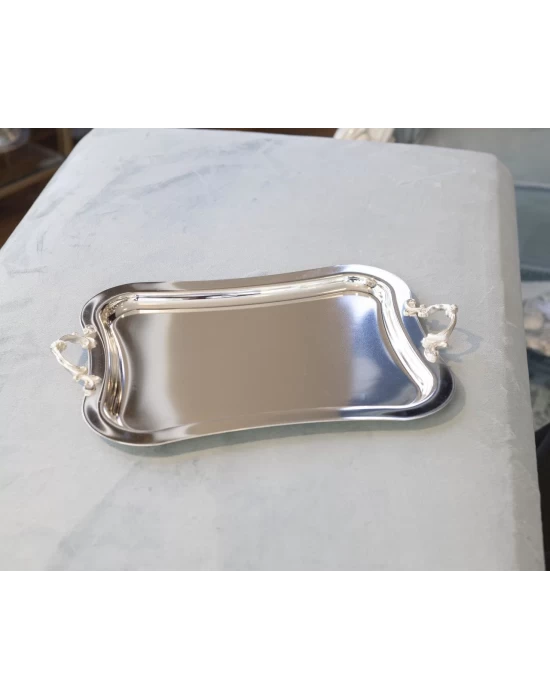 Gümüş Kaplama İtalyan Tepsi 24 cm