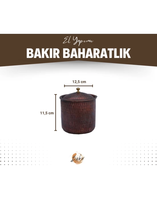 BAKIR BAHARATLIK ÇEKİÇ DÖVME OKSİTLİ RENK (TEKLİ)